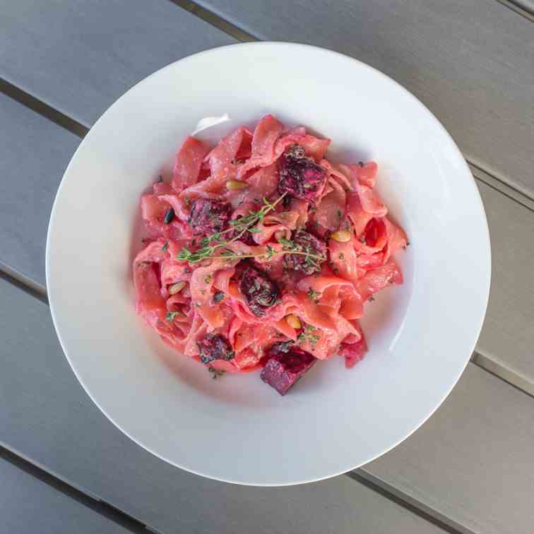 Roasted Beetroot & Ricotta Tagliatelle