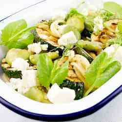 Broad Bean, Courgette and Feta Pasta