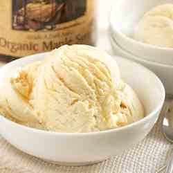 Homemade Maple Ice Cream