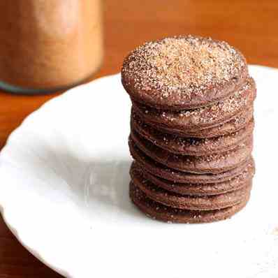 Crispy Spicy Mayan Chocolate Cookies