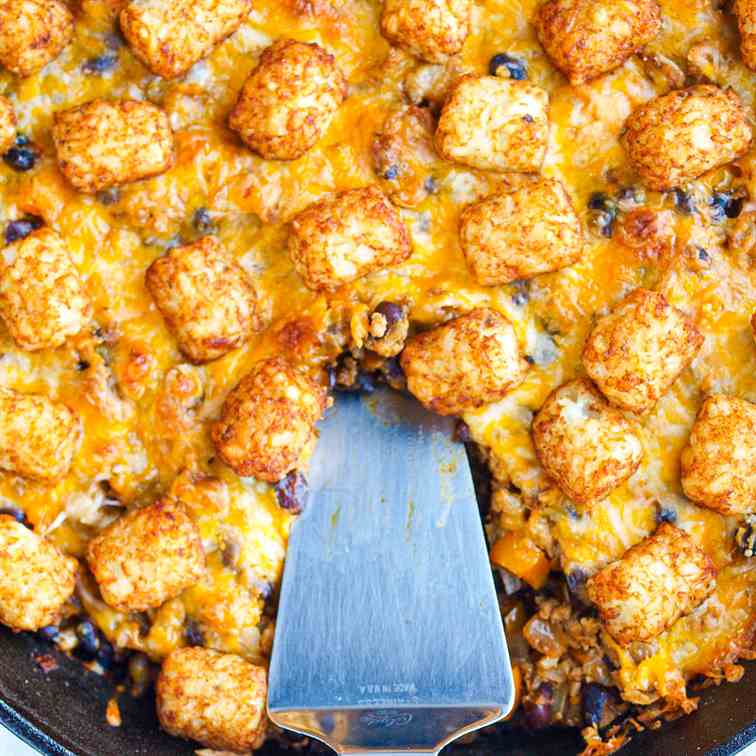 Taco Tater Tot Casserole