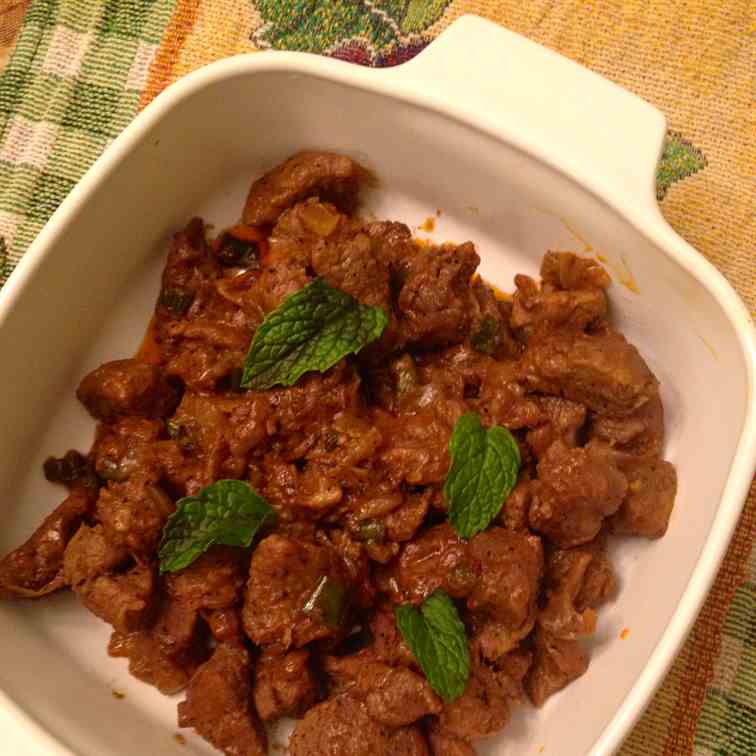 Lamb Fry w/ Indian Spices