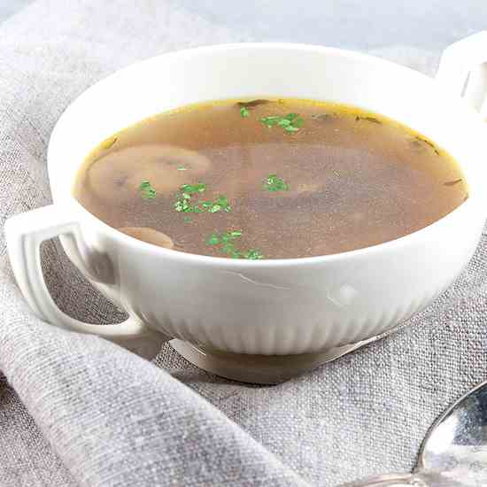 Wild mushroom soup