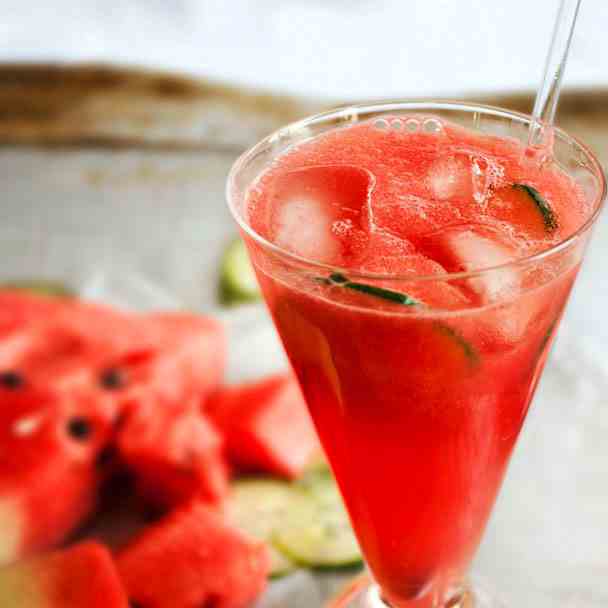 Watermelon-Cucumber Cooler