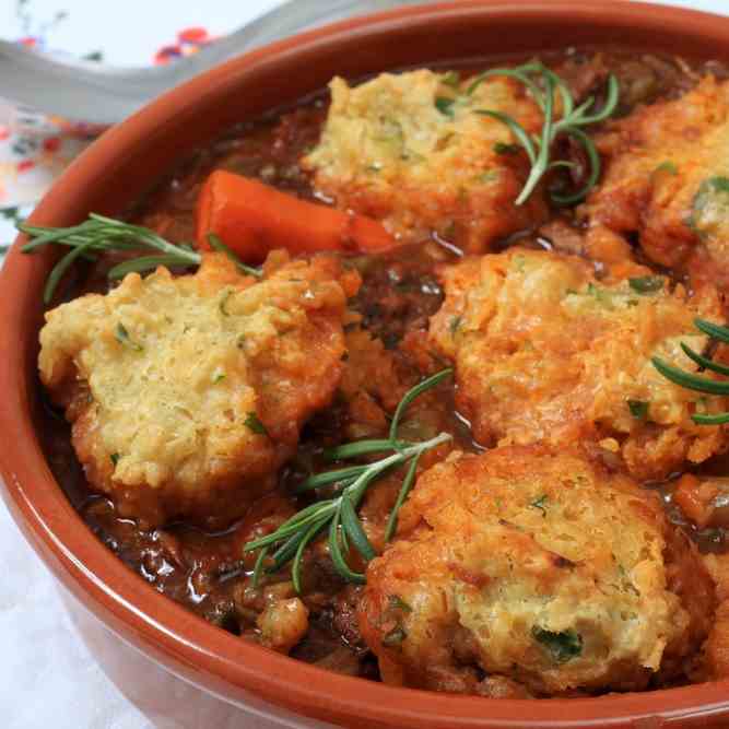 Beef Stew Scraps - Parsley Dumplings
