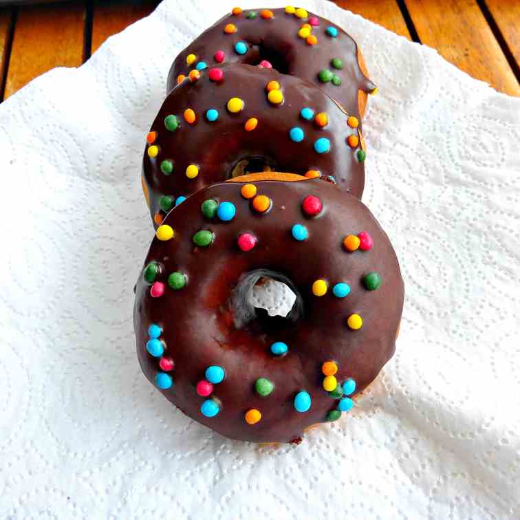 Doughnuts with a Chocolate Glaze