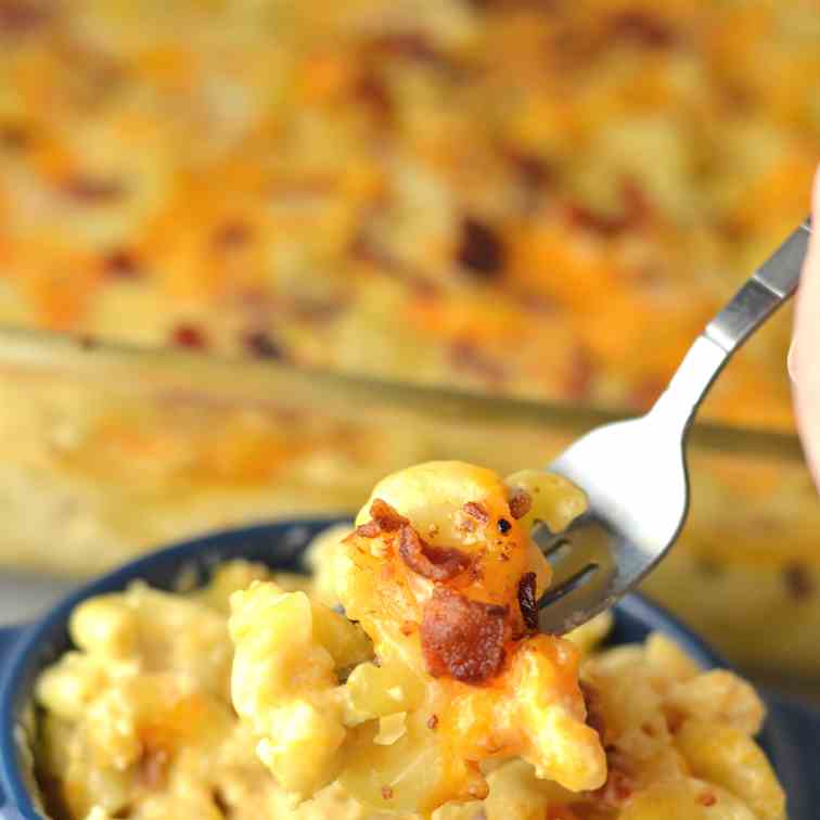 Baked Bacon Macaroni and Cheese