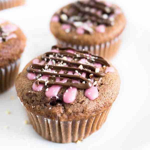 Cherry Nutella Muffins