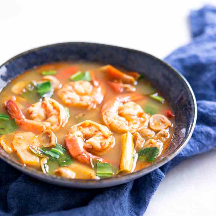 Tom Yum Goong (Thai Hot - Sour Soup)