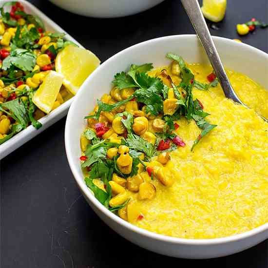 Asian-style Creamy Corn Soup 