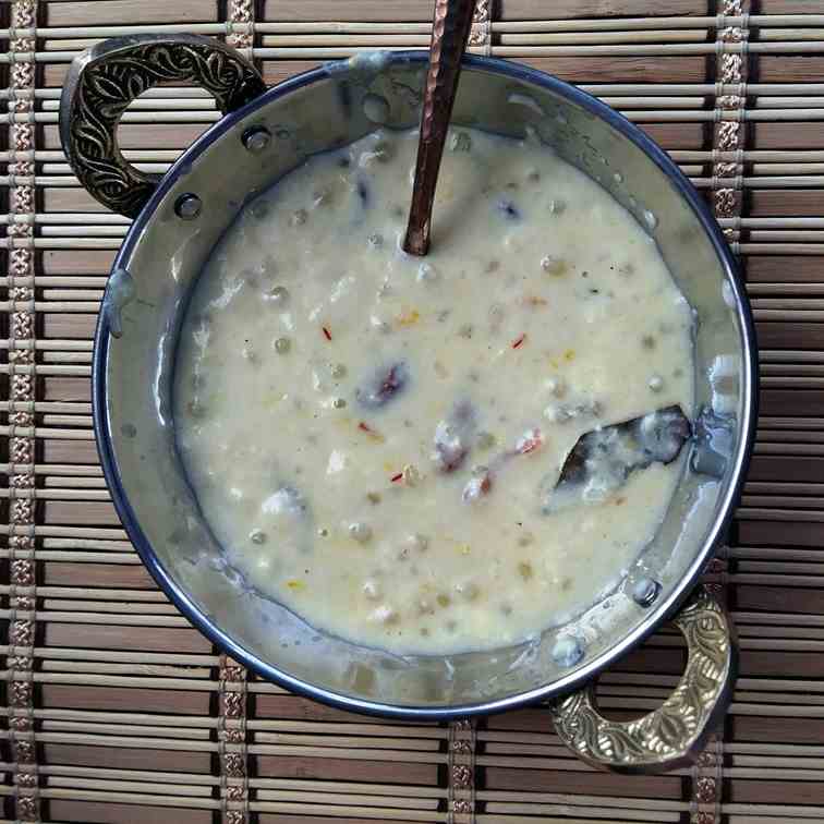 Sabudana Kheer - A sweet dessert