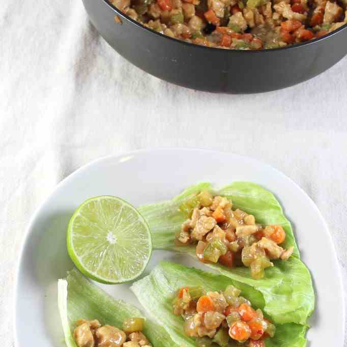 Asian Chicken Lettuce Wraps