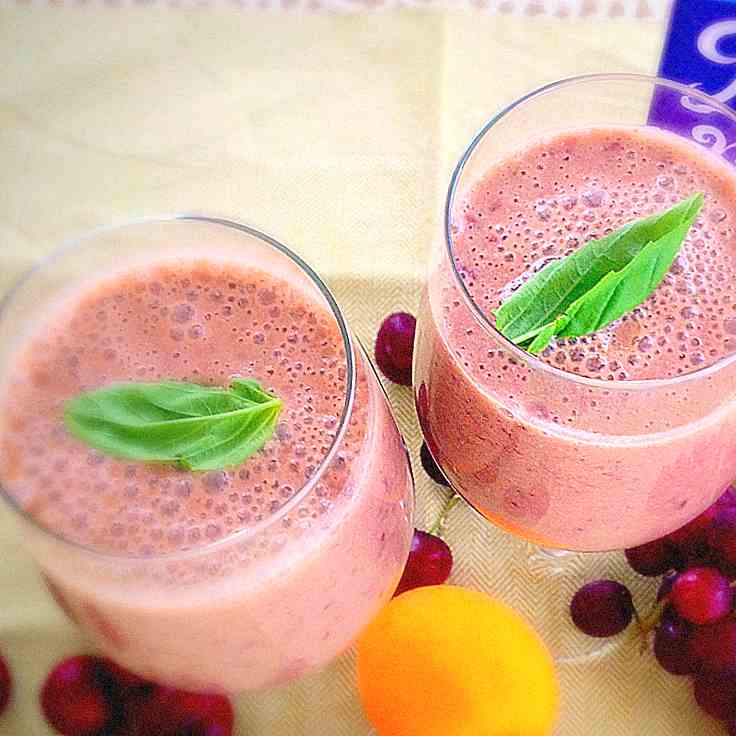 Cherry Apricot Red Grapes Smoothie
