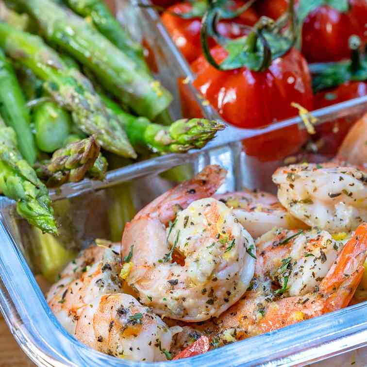 Lemon Garlic Butter Shrimp And Asparagus