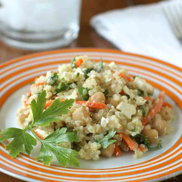 Citrus Quinoa and Chickpea Salad