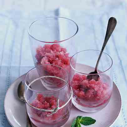 Pomegranate granita