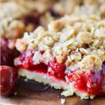 cherry crisp bars mashup