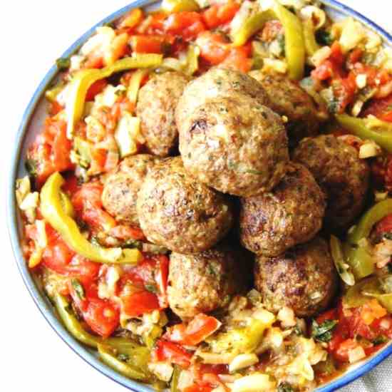 Meatballs with Simple Ratatouille