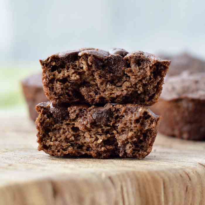 Double Chocolate Zucchini Muffins