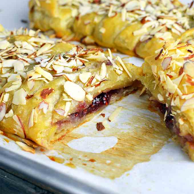 Bear Claw With A Raspberry Twist