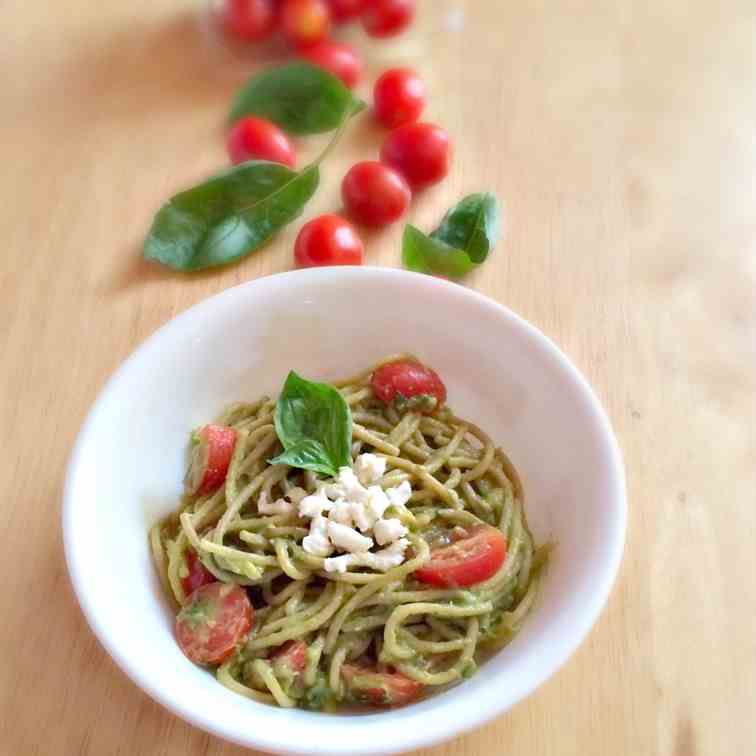 Avocado Caprese Pasta