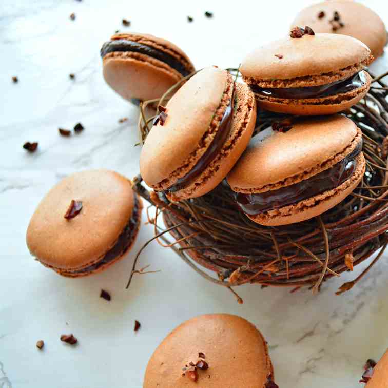 Chocolate French Macarons