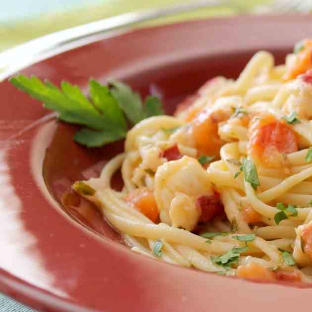 Creamy Lobster Linguine Recipe