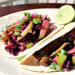 Beer Braised Chicken Tacos