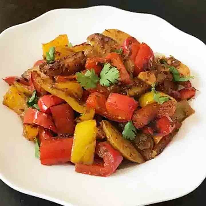 Aloo Capsicum Stir Fry Instant Pot