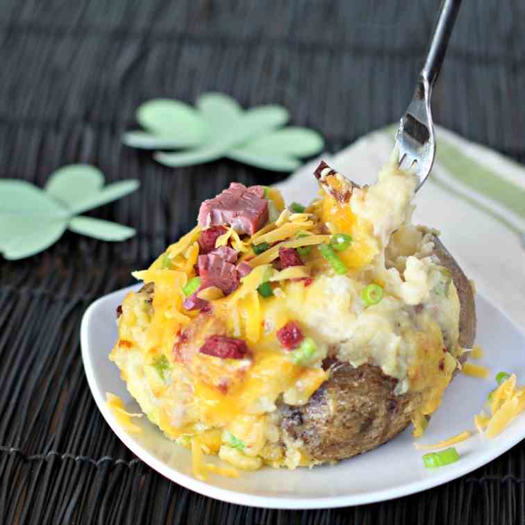 Irish Twice Stuffed Potato