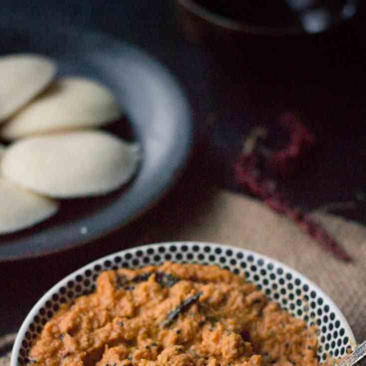 Red Chilli Coconut Chutney