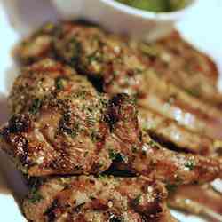 Rosemary-Garlic Lamb Rib Chops