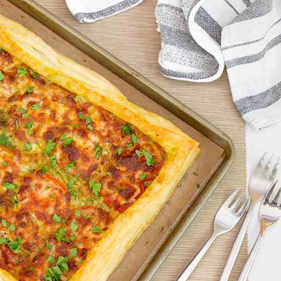 Easy Cheesy Tomato Tart