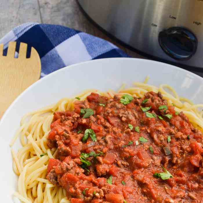 Slow Cooker Spaghetti Sauce