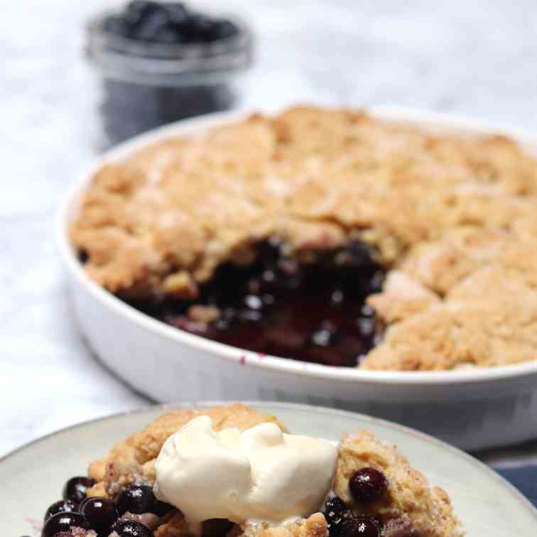 Best Ever Blueberry Cobbler