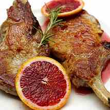 Pork Chops with Blood Orange Glaze