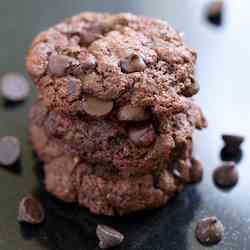 Double Chocolate Almond Butter Cookies