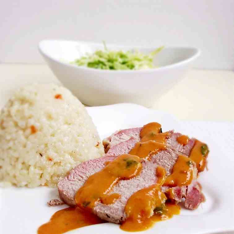 Pork in vegetable sauce