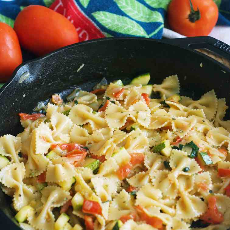 Zucchini And Tomato Pasta