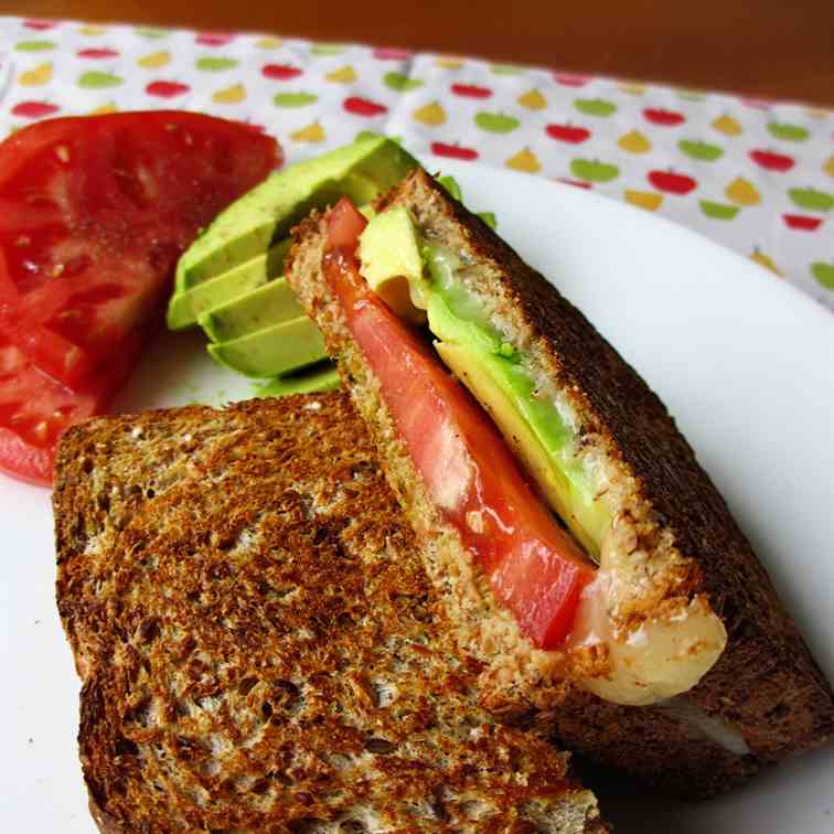 Tomato Avocado Pesto Panini