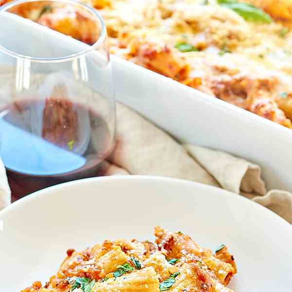 spicy sausage rigatoni