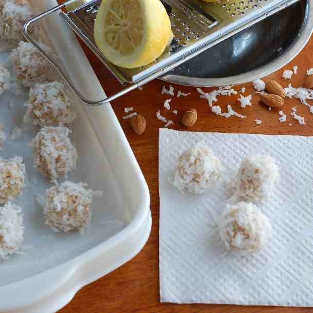 Lemon and Coconut Truffles