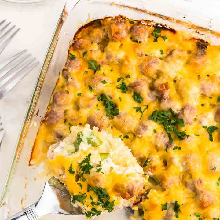 Sausage and Sweet Potato Casserole