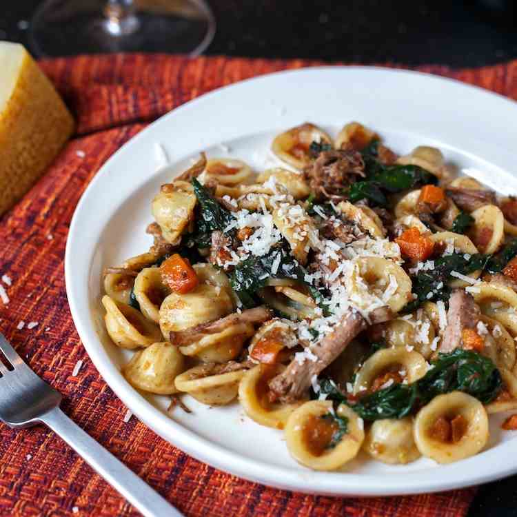 Orecchiette with Braised Short Ribs 