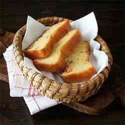 Savory cake with cherry tomatoes