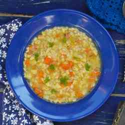 Barley Soup with Turkey Meatballs