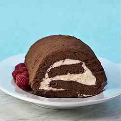 Chocolate Rolled Angel Cake