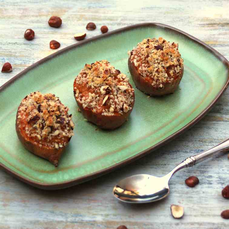 Twice-Baked Bourbon Sweet Potatoes