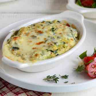 Spinach, Ricotta, & Portobello Gratins