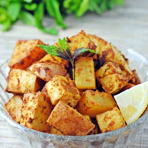 Lemon-Dijon Tofu and Potatoes
